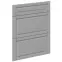 Čelo skrinky Luxeo F13-D60S3-AX hampton grey