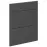Čelo skrinky Luxeo F16-D60S3-AX tenký rám dark grey