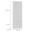 Čelo skrinky Luxeo F15-D60T-AX rám white,2