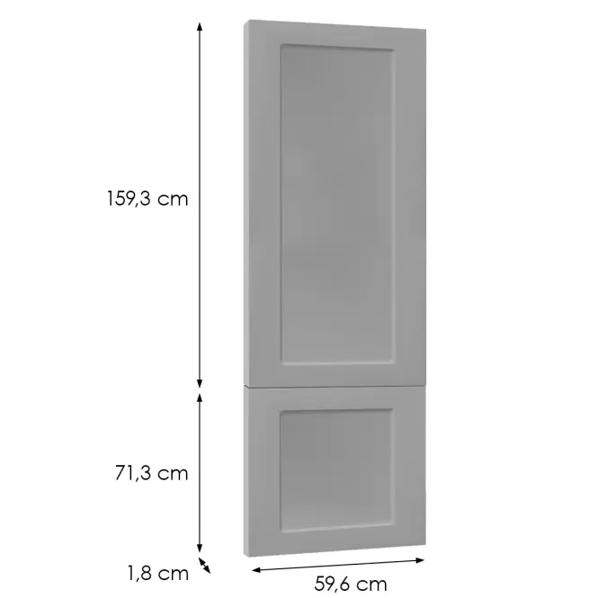 Čelo skrinky Luxeo F15-D60T-AX rám grey,2
