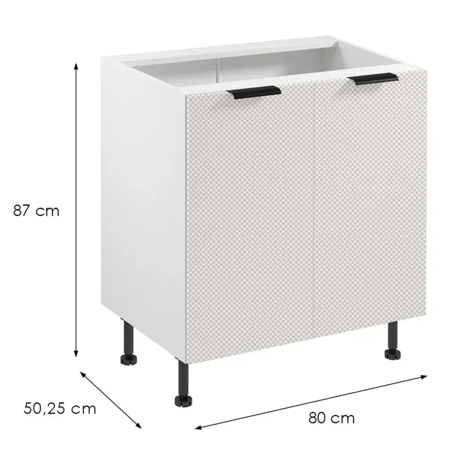 Korpus Luxeo K04-D80 biely,2