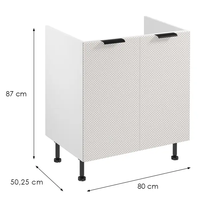 Korpus Luxeo K04-D80Z biely,2
