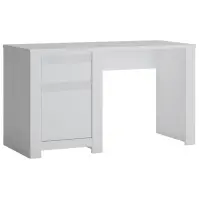 Písací stôl Novi NVIB01 1D1S biela alpin/pvc biela supermat