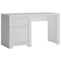 Písací stôl Novi NVIB01 1D1S biela alpin/pvc biela supermat