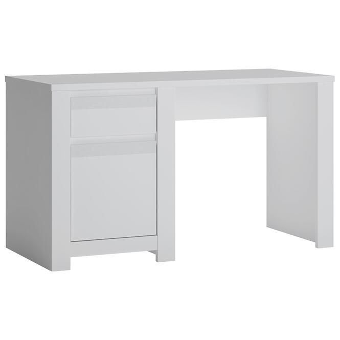 Písací stôl Novi NVIB01 1D1S biela alpin/pvc biela supermat