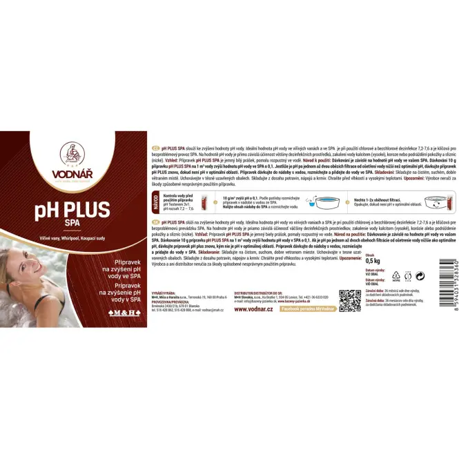 Vodnar pH plus SPA 0,5 kg,2