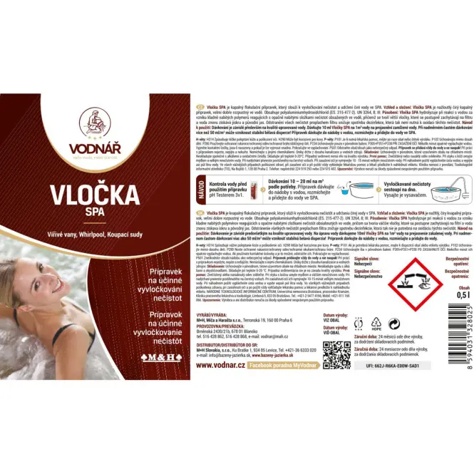 Vodnar Vločka SPA 0,5l,2