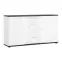 Komoda Venezia VENK01 2D4S biela alpská/dub vicenza čierna/mdf biela L