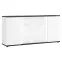 Komoda Venezia VENK02 4D2S biela alpská/dub vicenza čierna/mdf biela L