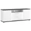 Komoda RTV Venezia VENF01 2D2S biela alpská/dub vicenza čierna/mdf biela L