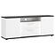 Komoda RTV Venezia VENF01 2D2S biela alpská/dub vicenza čierna/mdf biela L