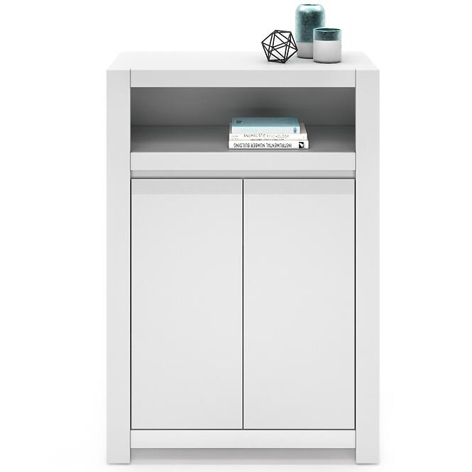 Komoda Novi NVIK02 2D biela alpin/pvc biela supermat