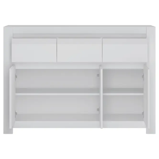 Komoda Novi NVIK04 3D3S biela alpin/pvc biela supermat,3
