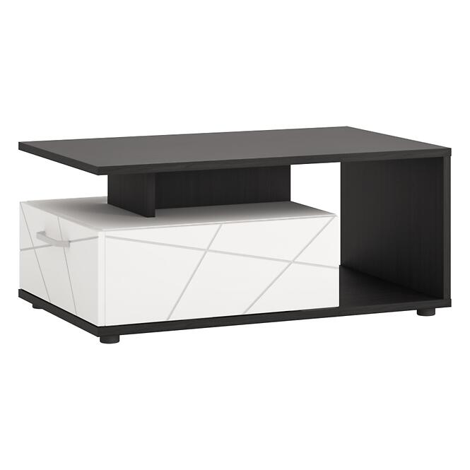 Konferenčný stolík Venezia VENT01 1S biela alpská/dub vicenza čierna /mdf biela L