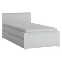 Posteľ Novi NVIZ01 90 1S biela alpin/pvc biela supermat