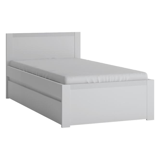 Posteľ Novi NVIZ01 90 1S biela alpin/pvc biela supermat