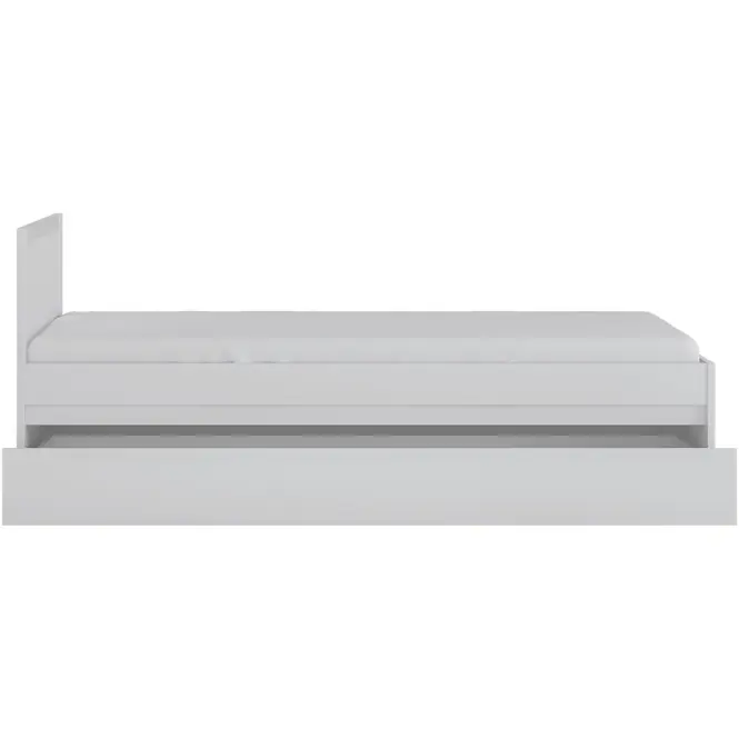 Posteľ Novi NVIZ01 90 1S biela alpin/pvc biela supermat
