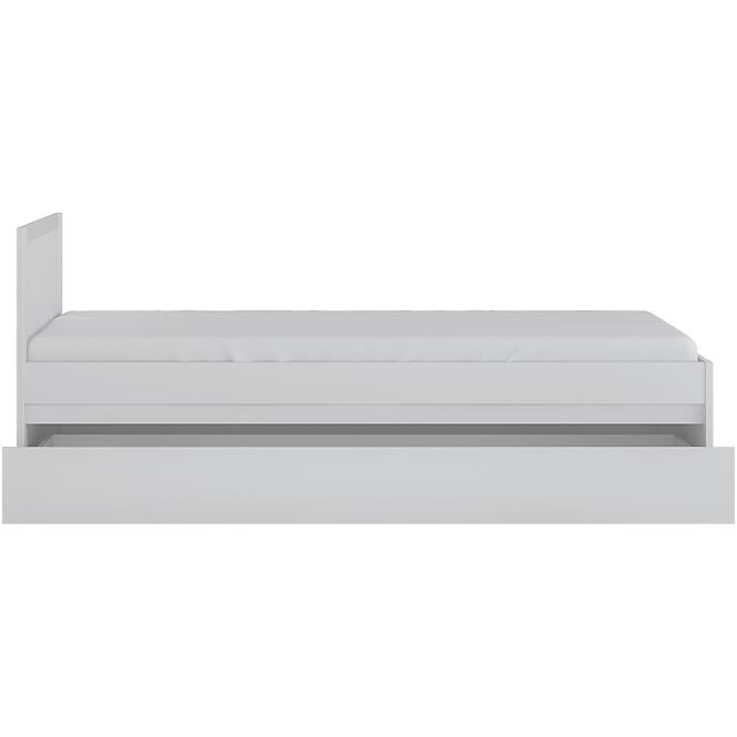 Posteľ Novi NVIZ01 90 1S biela alpin/pvc biela supermat,3
