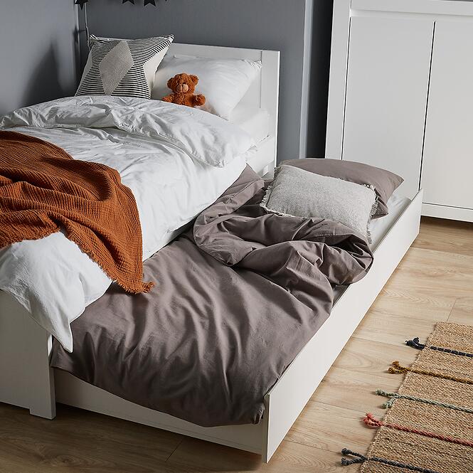 Posteľ Novi NVIZ02 120 1S biela alpin/pvc biela supermat