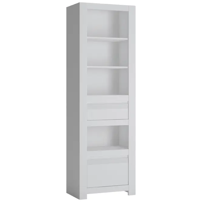 Regál Novi NVIR01 2S biela alpin/pvc biela supermat