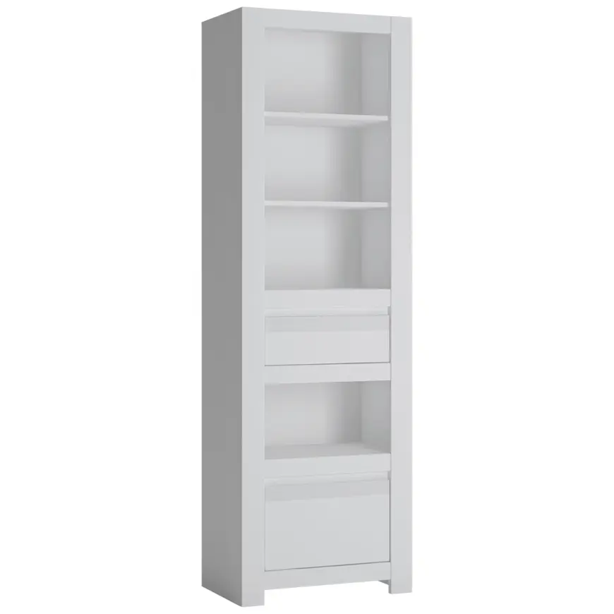 Regál Novi NVIR01 2S biela alpin/pvc biela supermat