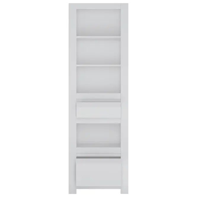 Regál Novi NVIR01 2S biela alpin/pvc biela supermat