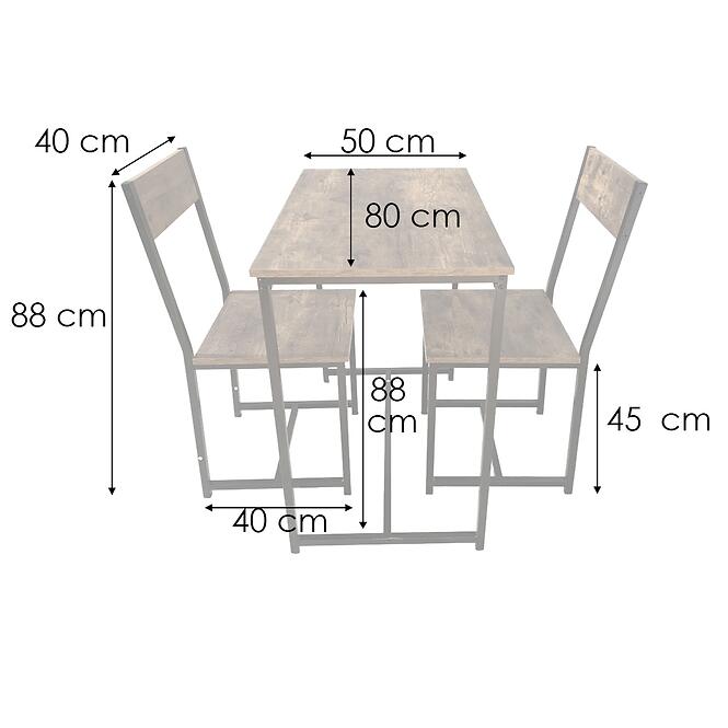 Súprava Stola A Stoličiek Yora 1+2 12715,2
