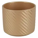Obal na kvetináč Spirellii 990 14 cm zlatá perlový