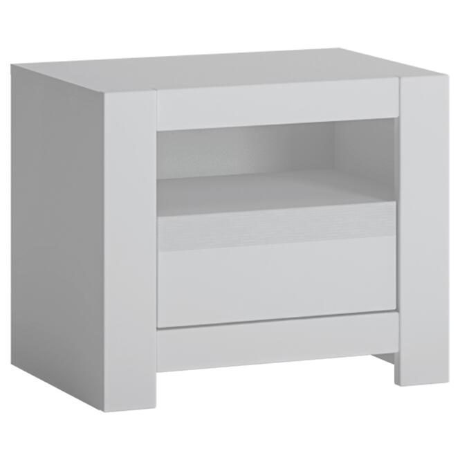 Nočný stolík Novi NVIK05 1S biela alpin/pvc biela supermat