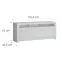 Komoda RTV Novi NVIF01 2D1S biela alpin/pvc biela supermat,2