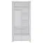 Skriňa Novi NVIS02 2D2S biela alpin/pvc biela supermat,3