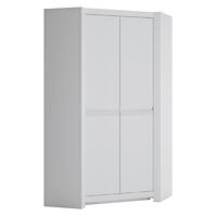 Skriňa Novi NVIS03 rohová 2D biela alpin/pvc biela supermat