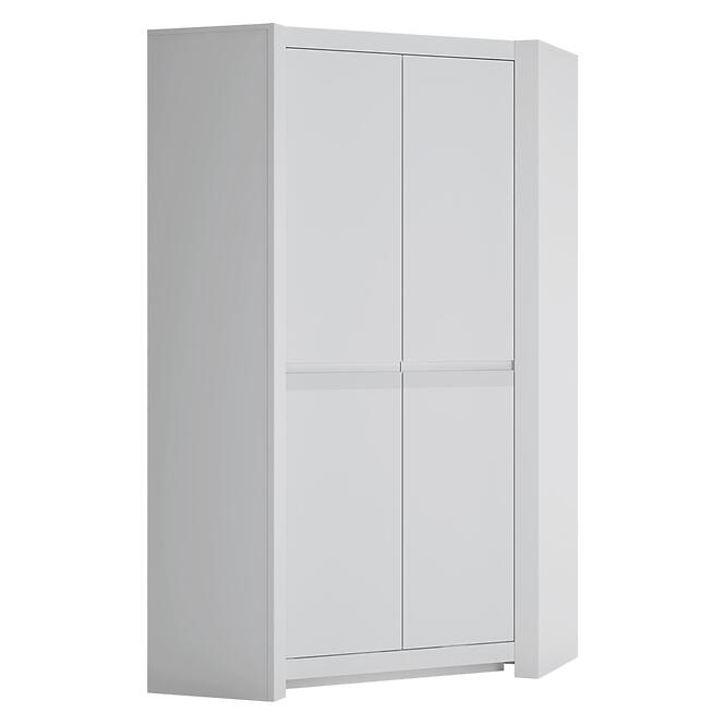 Skriňa Novi NVIS03 rohová 2D biela alpin/pvc biela supermat