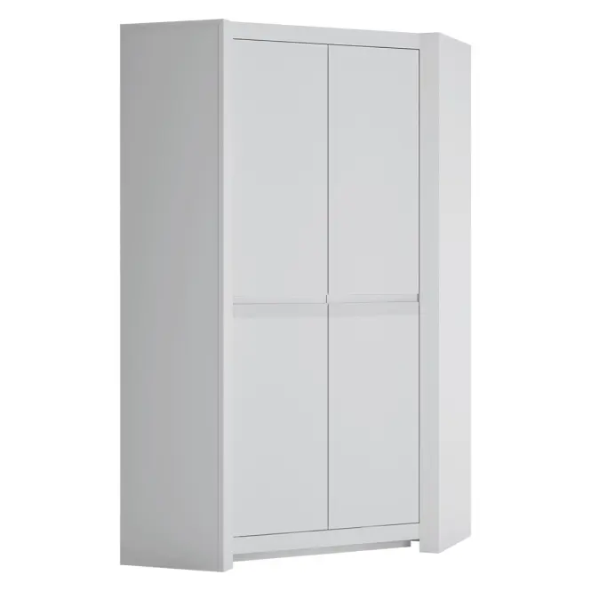 Skriňa Novi NVIS03 rohová 2D biela alpin/pvc biela supermat