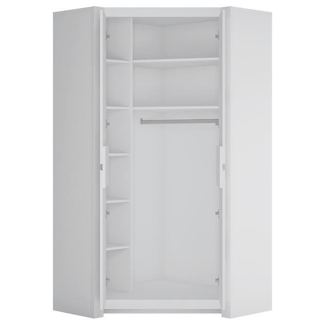 Skriňa Novi NVIS03 rohová 2D biela alpin/pvc biela supermat