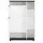Vitrína Venezia VENV02R 2D alpská biela/dub vicenza čierna/mdf biela l,2