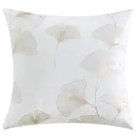 Poťah na vankúš Ginko krémový 40x40 cm