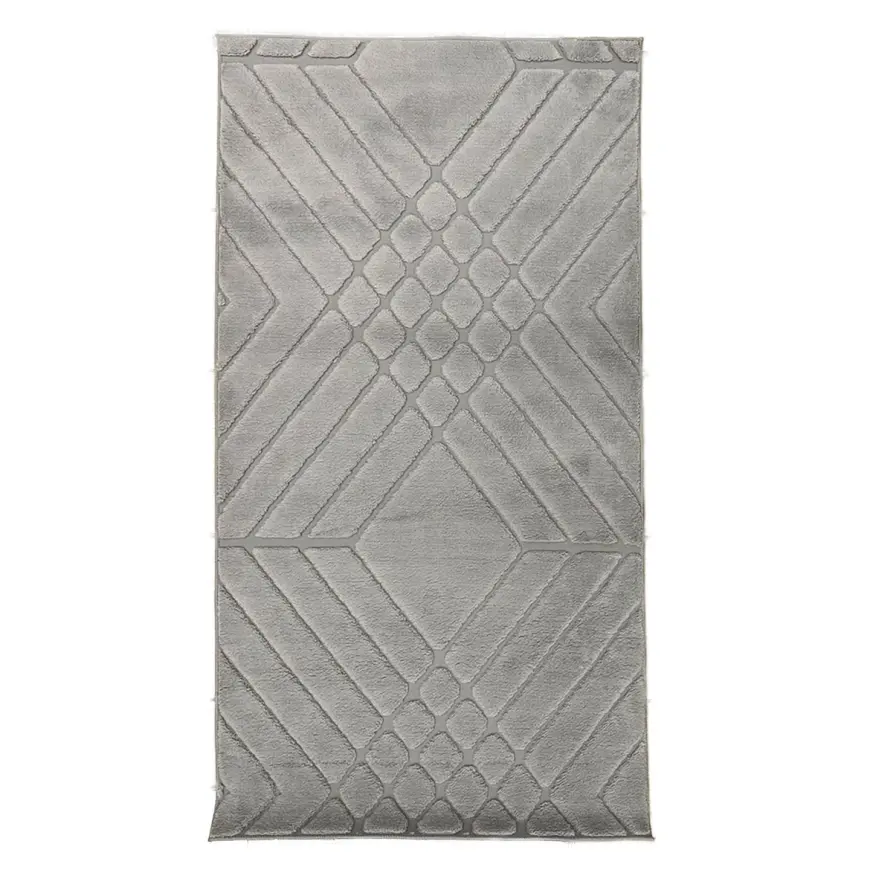 Koberec Mary Microfiber 0,8/1,5 Mrd-852 strieborný