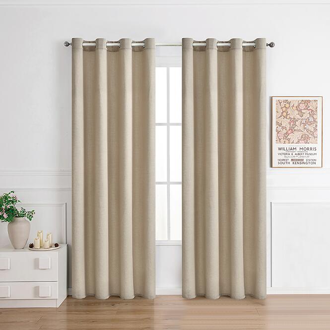 Závesový materiál NORI 008/165GSM hnedý 150 Tovar na mieru