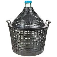 Demižón na víno 15 l v plastovom košíku