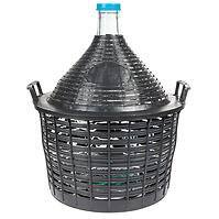 Demižón na víno 20 l v plastovom košíku