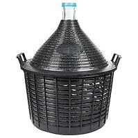 Demižón na víno 25 l v plastovom košíku