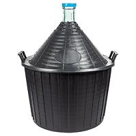 Demižón na víno 54 l v plastovom košíku