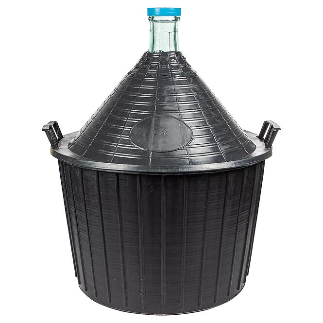 Demižón na víno 54 l v plastovom košíku