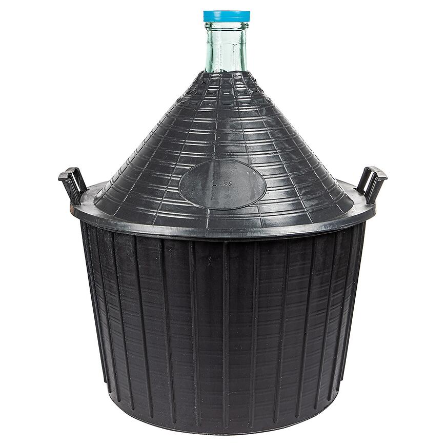 Demižón na víno 54 l v plastovom košíku