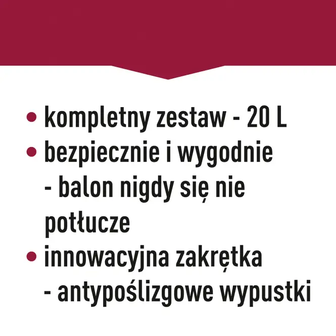 Demižón na víno ľahký, nerozbitný, s popruhmi 20 l,7