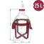 Demižón na víno ľahký, nerozbitný, s popruhmi 25 l,3
