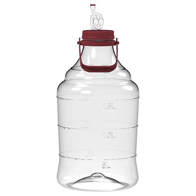Demižón na víno ľahký, nerozbitný, s úchytom 20 l