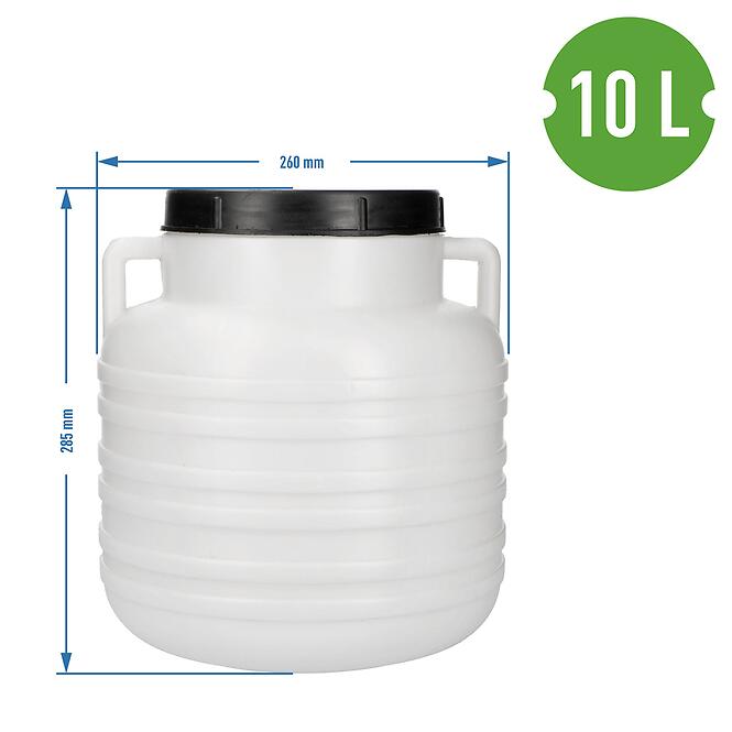 Sud na kvasenie – biely, úchyty 10 l
