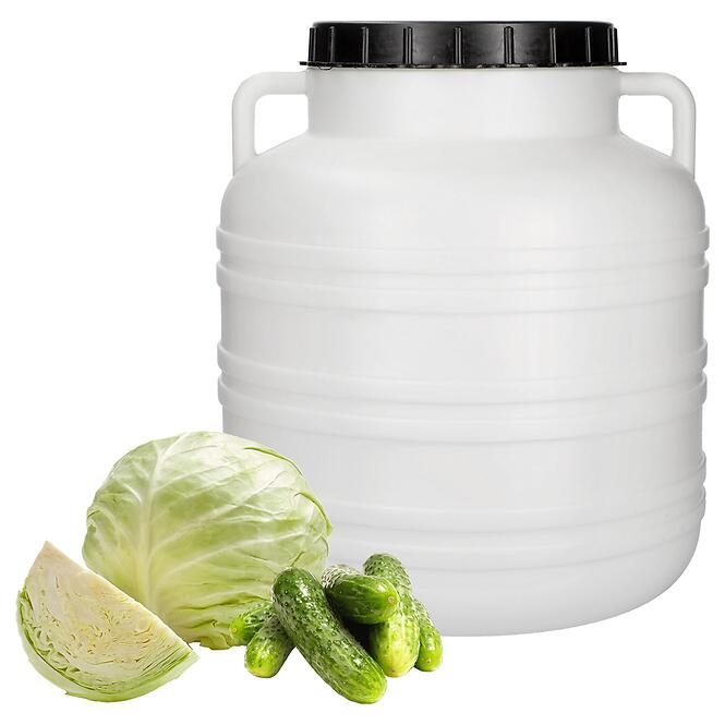 Sud na kvasenie – biely, úchyty 30 l